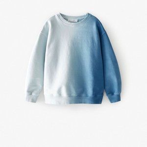 NWT ZARA BOYS DIP DYE SWEAT SHIRT